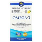 Очищений риб'ячий жир (лимон), Omega-3, Nordic Naturals, 690 мг, 60 капсул, фото