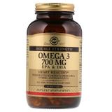 Риб'ячий жир (Omega-3, EPA DHA), Solgar, подвійна сила, 700 мг, 120 капсул, фото