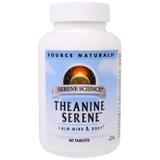 Теанин, спокойствие, Theanine Serene, Source Naturals, 60 таблеток, фото