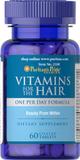 Витамины для волос, Vitamins for the Hair, Puritan's Pride, 60 таблеток, фото