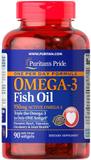 Омега-3 рыбий жир, Omega-3 Fish Oil, Puritan's Pride, 1360 мг (950 мг активного омега-3), 90 капсул, фото