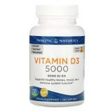 Витамин Д3 (апельсин), Vitamin D3, Nordic Naturals, 5000 МЕ, 120 капсул, фото