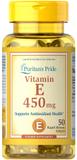 Витамин Е, Vitamin E, Puritan's Pride, 450 мг, 50 капсул, фото