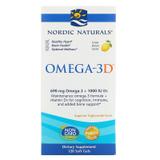 Рыбий жир омега-Д3 (лимон), Omega-3D, Nordic Naturals, 1000 мг, 120 капсул, фото