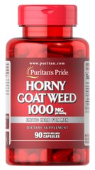 Роговий козячий бур'ян, Horny Goat Weed, Puritan's Pride, 1000 мг, 90 капсул - фото