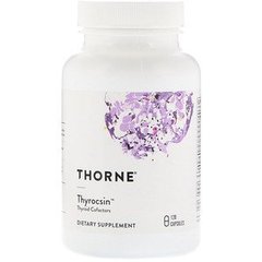 Підтримка щитовидної залози, Thyrocsin, Thorne Research, 120 капсул - фото
