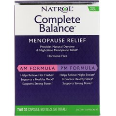 Менопауза повний комплекс, Complete Balance for Menopause, Natrol, 2 банки з 30 капсул - фото