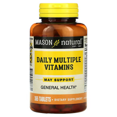 Mason Natural, Мультивитамины на каждый день, 365 таблеток (MAV-00883) - фото