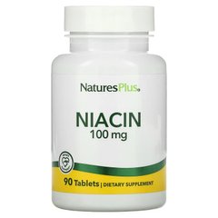 Ніацин, Niacin, Nature's Plus, 100 мг, 90 таблеток - фото
