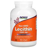 Лецитин, Lecithin, Now Foods, 1200 мг, 400 капсул, фото
