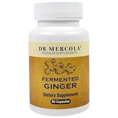 Корінь імбиру ферментований, Ginger, Dr. Mercola, 60 капсул - фото