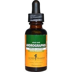 Андрографіс, екстракт, Andrographis, Herb Pharm, органік, 30 мл - фото