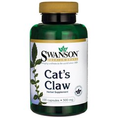 Котячий кіготь, Cat's Claw, Swanson, 500 мг, 100 капсул - фото