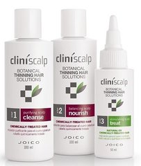 Система для тонкого фарбованого волосся CliniScalp, Joico, 100мл + 100мл + 50мл - фото