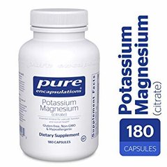 Калій і Магній (цитрат), Potassium Magnesium (citrate), Pure Encapsulations, 180 капсул - фото