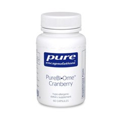 Журавлина (суміш пробіотиків), PureBi•Ome Cranberry, Pure Encapsulations, фірмова, 60 капсул - фото