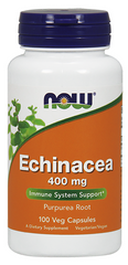 Ехінацея (Echinacea Purpurea), Now Foods, 400 мг, 100 капсул - фото