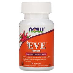 Витамины для женщин Ева, Eve, Women's Multi, Now Foods, 90 таблеток - фото
