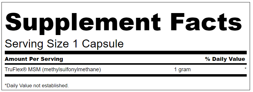 МСМ (метилсульфонілметан), Ultra MSM, Swanson, 1000 мг, 120 капсул - фото