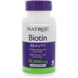 Биотин максимум, Biotin, Natrol, 10000 мкг, 100 таблеток, фото