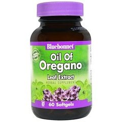 Масло орегано, Oil of Oregano, Bluebonnet Nutrition, екстракт, 60 капсул - фото