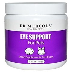 Підтримка очей домашнім тваринам, Eye Support, Dr. Mercola, 180 г - фото