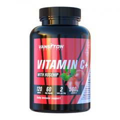 Вітамінний комплекс Вітамін С з шипшиною 500 мг, 120 таблеток - фото