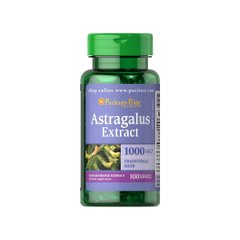 Астрагал екстракт, Astragalus Extract, Puritan's Pride, 1000 мг, 100 гелевих капсул - фото