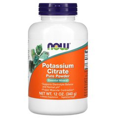 Калій цитрат, Potassium Citrate, Now Foods, 340 г - фото