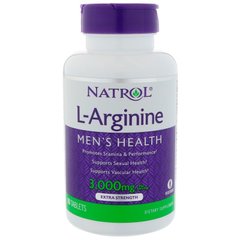 Аргінін, L-Arginine, Natrol, 3000 мг, 90 таблеток - фото