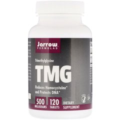 Триметилглицин, TMG, Jarrow Formulas, ТМГ, 500 мг, 120 таблеток - фото