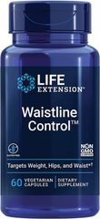 Life Extension, Жироспалювач для стегон та талії, Waistline Control, 60 вегетаріанських капсул (LEX-25096) - фото