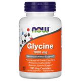 Глицин, Glycine, Now Foods, 1000 мг, 100 капсул, фото
