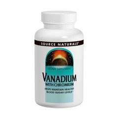 Хром і ванадій, Vanadium with Chromium, Source Naturals, 90 таблеток - фото