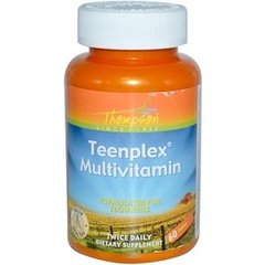 Мультивітаміни для підлітків, Teenplex Multivitamin, Thompson, 60 таблеток - фото