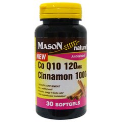 Коензим Q10 120 мг, Кориця, 30 капсул - фото
