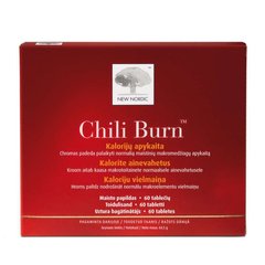 Засіб для спалювання калорій, Chili Burn, New Nordic, 60 таблеток - фото