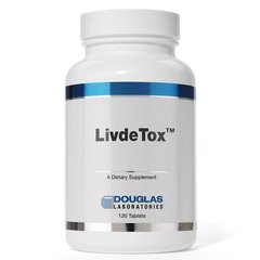 Поддержка печени, липотропные питательные вещества + травы, Livdetox, Douglas Laboratories, 120 таблеток - фото