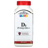 Витамин Д3, Vitamin D3, 21st Century, 1000 МЕ, 500 таблеток, фото