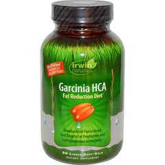 Гарциния, Garcinia HCA, Irwin Naturals, 90 гелевих капсул - фото