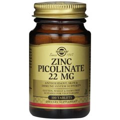 Пиколинат цинку, Zinc Picolinate, Solgar, 100 таблеток - фото