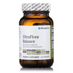 Пробиотики для переваривания лактозы, UltraFlora Balance, Metagenics, 60 капсул - фото