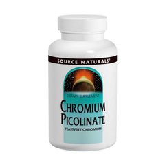 Хром піколінат, Chromium Picolinate, Source Naturals, 200 мкг, 240 таблеток - фото
