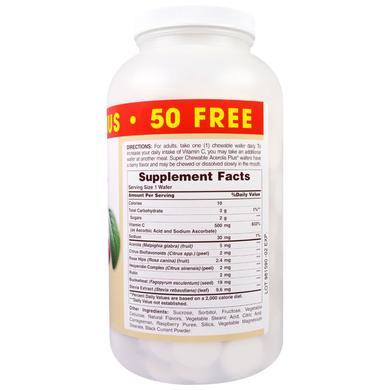Витамин С жевательный (ацерола), Super Chewable Acerola Plus, American Health, ягоды, 500 мг, 300 жевательных конфет - фото