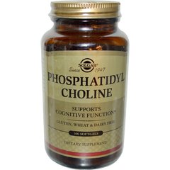 Фосфатидилхолін, Phosphatidyl Choline, Solgar, 100 капсул - фото