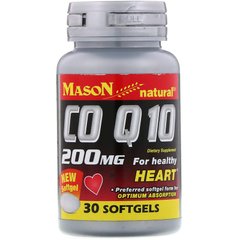 Коензим Q-10, 200 мг, 30 м'яких таблеток - фото
