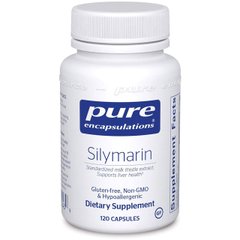 Силімарин, Silymarin, Pure Encapsulations, 120 капсул - фото