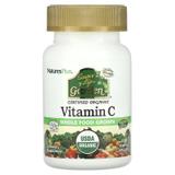 Вітамін С, Vitamin C, Nature's Plus, Source of Life Garden, 60 вегетаріанських капсул, фото