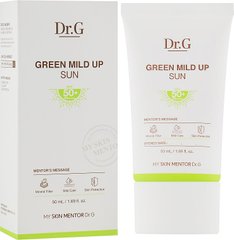 Гипоаллергенный солнцезащитный крем, Green Mild Up Sun SPF50+ PA++++, Dr.G, 50 мл - фото