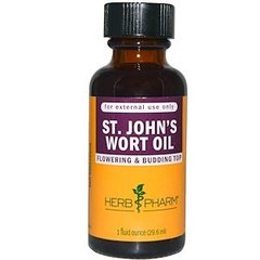 Масло звіробою, St. John's Wort Oil, Herb Pharm, 29,6 мл - фото